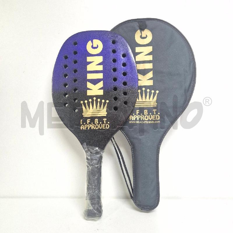 RACCHETTA BEACH TENNIS KING BLU NERA  | Mercatino dell'Usato Cervia 1