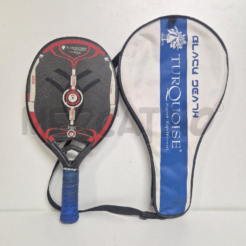 RACCHETTA BEACH TENNIS TURQUOISE BLACK DEATH | Mercatino dell'Usato Cervia 1