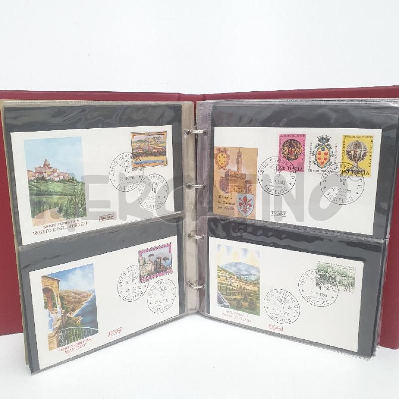 RACCOGLITORE CARTOLINE POSTALI 1° GIORNO ANNULLATE + NUOVO FRANCOBOLLO | Mercatino dell'Usato Cervia 2