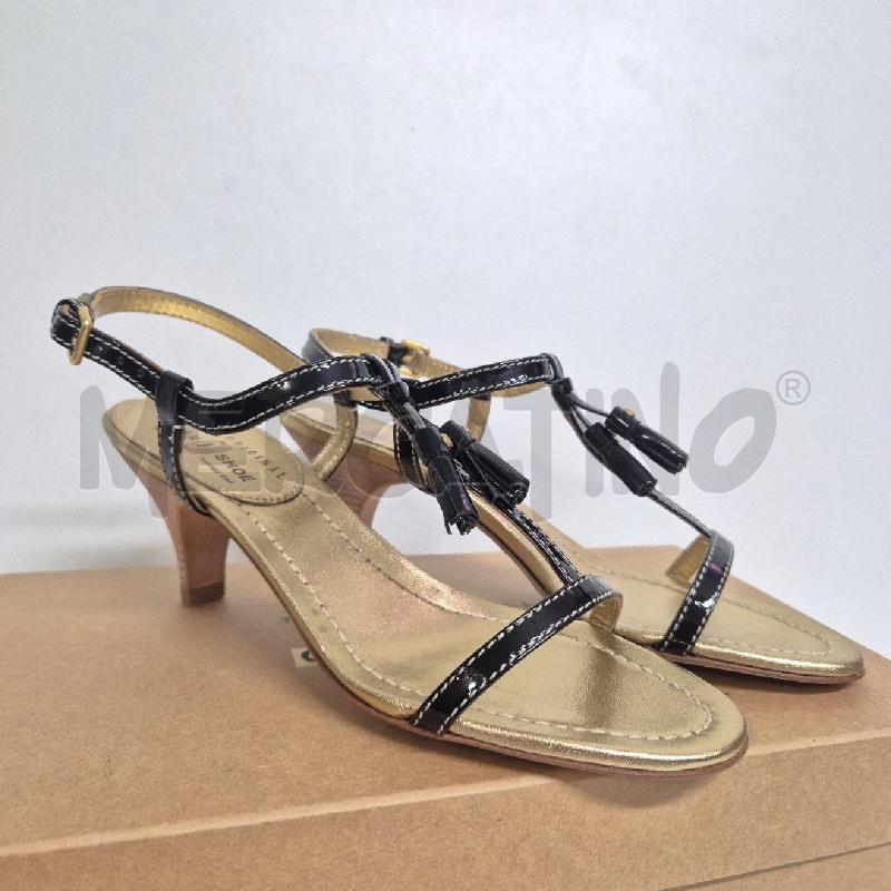 SANDALI DONNA CAR SHOE NERA VERNICE | Mercatino dell'Usato Cervia 1
