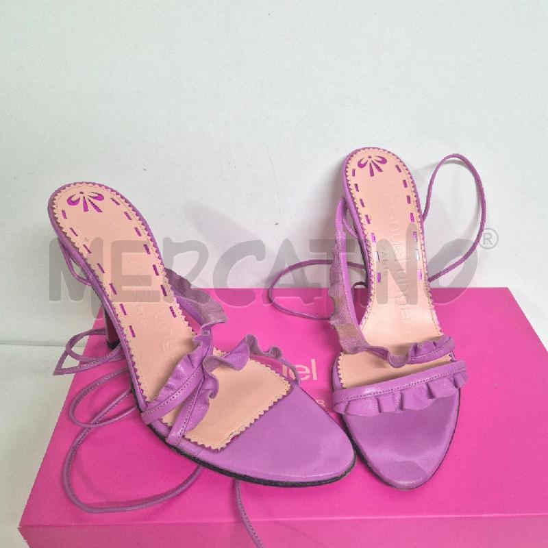 SANDALI DONNA EMANUEL UNGARO FUCSIA | Mercatino dell'Usato Cervia 2