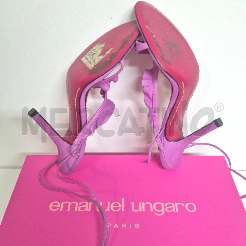 SANDALI DONNA EMANUEL UNGARO FUCSIA | Mercatino dell'Usato Cervia 4