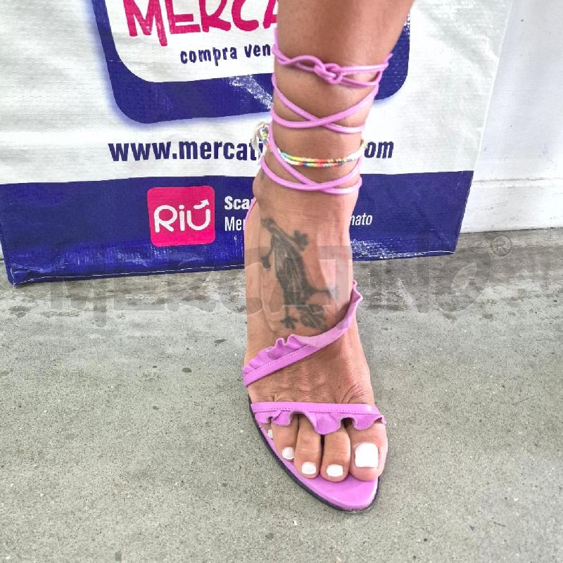SANDALI DONNA EMANUEL UNGARO FUCSIA | Mercatino dell'Usato Cervia 5