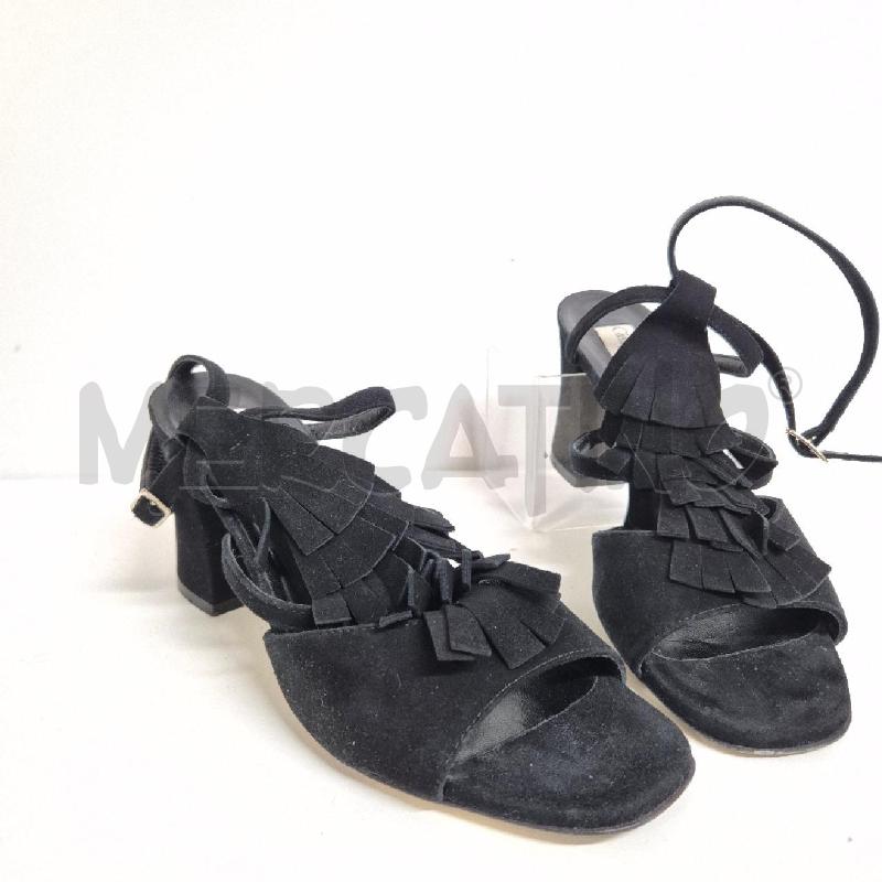 SANDALI DONNA GIAMPAOLO VIOZZI SCAMOSCIATI NERI | Mercatino dell'Usato Cervia 2