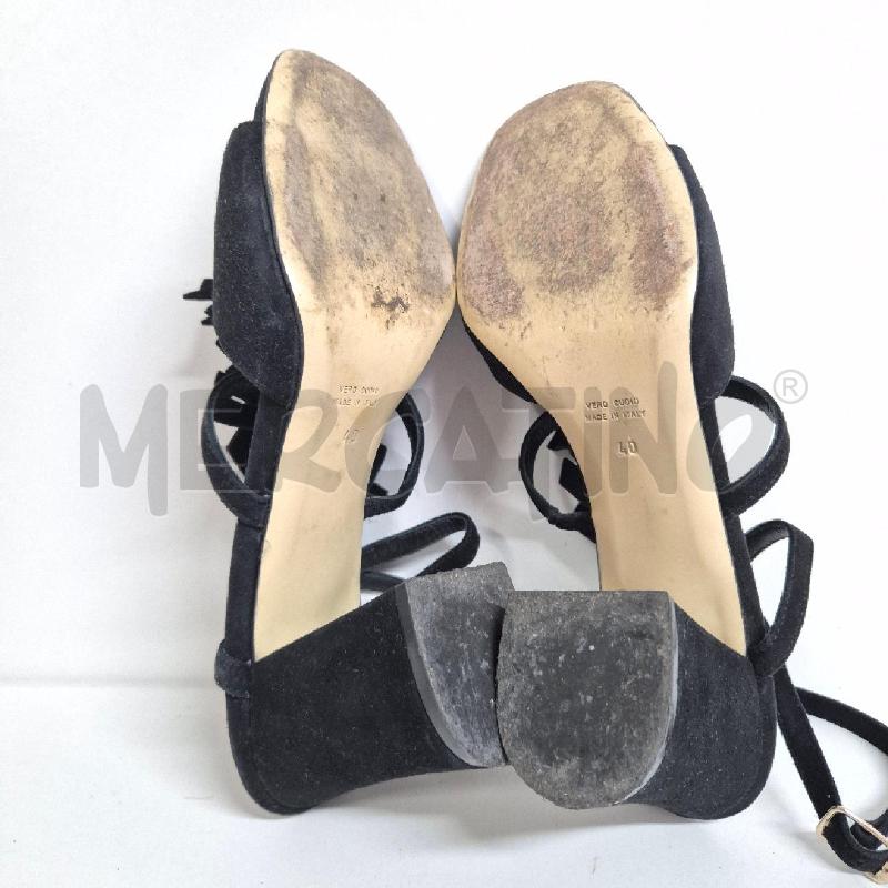 SANDALI DONNA GIAMPAOLO VIOZZI SCAMOSCIATI NERI | Mercatino dell'Usato Cervia 5