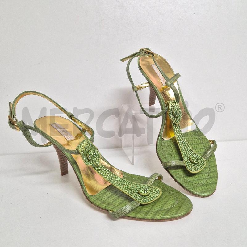 SANDALI DONNA GIANNA MELIANI VERDI STRASS | Mercatino dell'Usato Cervia 1