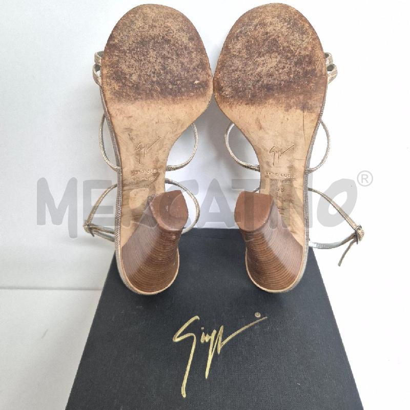SANDALI DONNA GIUSEPPE ZANOTTI SABBIA 3 FIBBIE STRASS | Mercatino dell'Usato Cervia 5