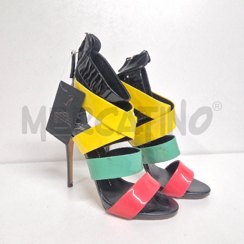 SANDALI DONNA GIUSEPPE ZANOTTI VERNICE  | Mercatino dell'Usato Cervia 1