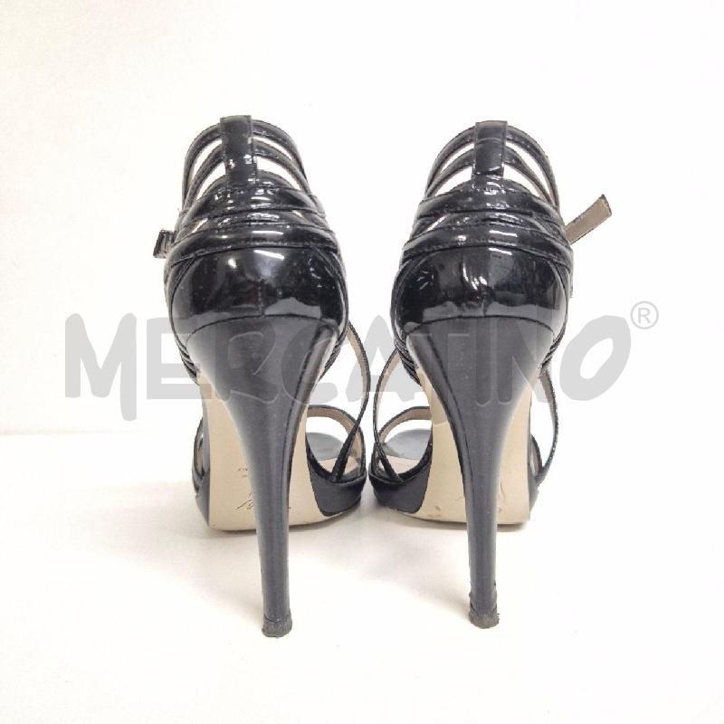SANDALI DONNA ICONE NERA VERNICE | Mercatino dell'Usato Cervia 4