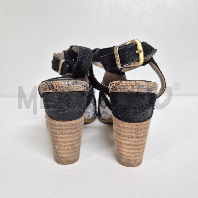 SANDALI DONNA L. VITRA NERO STAMPA | Mercatino dell'Usato Cervia 4