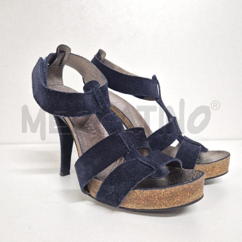 SANDALI DONNA PEDRO GARCIA BLU SCAMOSCIATO | Mercatino dell'Usato Cervia 1