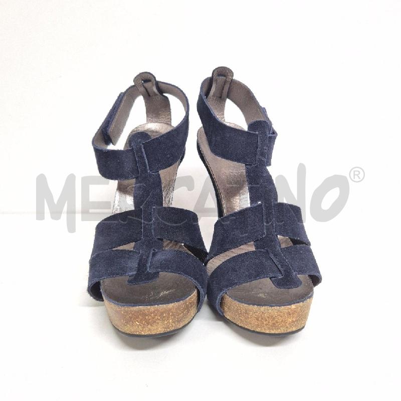 SANDALI DONNA PEDRO GARCIA BLU SCAMOSCIATO | Mercatino dell'Usato Cervia 2
