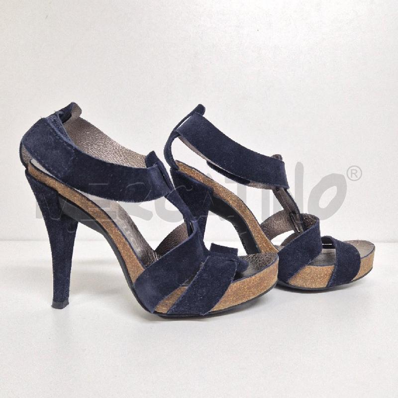 SANDALI DONNA PEDRO GARCIA BLU SCAMOSCIATO | Mercatino dell'Usato Cervia 3