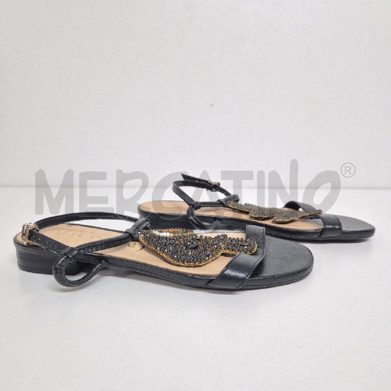 SANDALI DONNA VICENZA NERO STRASS | Mercatino dell'Usato Cervia 3