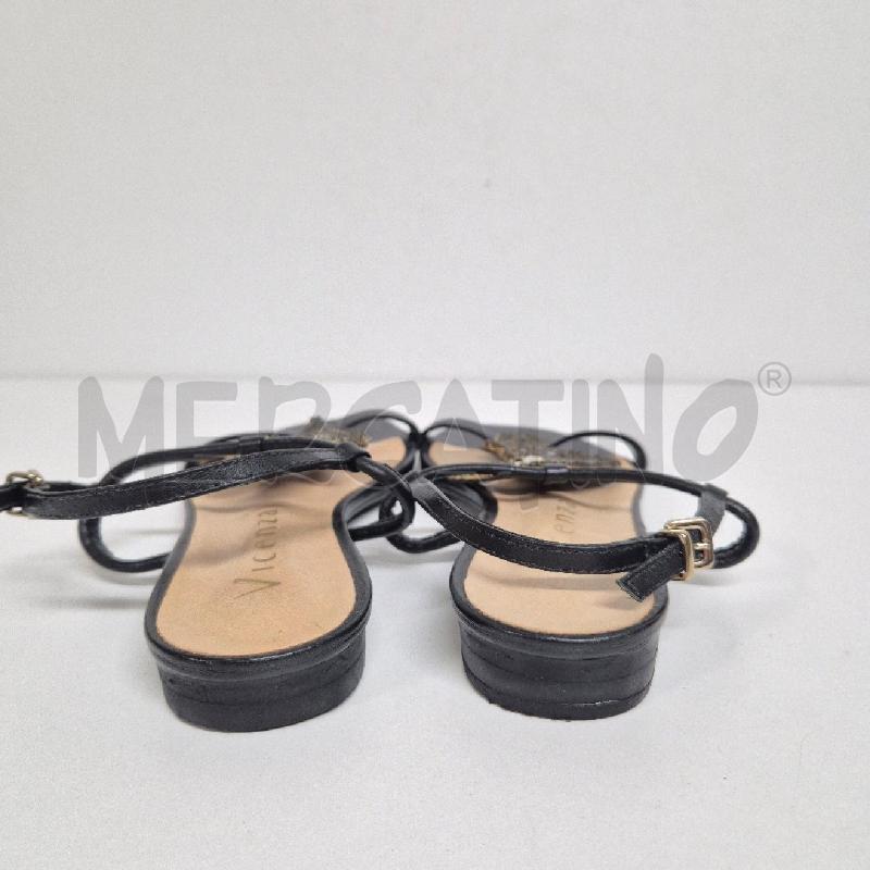SANDALI DONNA VICENZA NERO STRASS | Mercatino dell'Usato Cervia 4