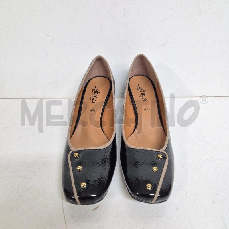 SCARPE DONNA NERE BORCHIE DORATELATIKA | Mercatino dell'Usato Cervia 2