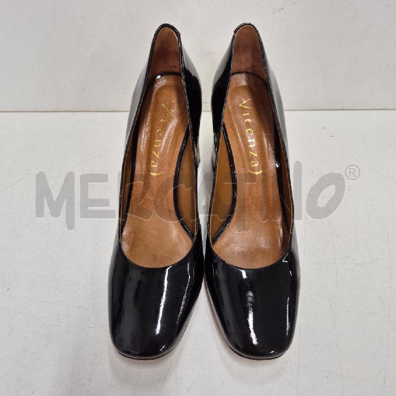 SCARPE DONNA NERE LUCIDE TACCO DORATO VICENZA | Mercatino dell'Usato Cervia 2