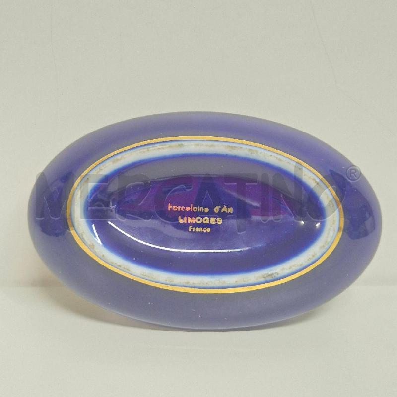 SCATOLETTA OVALE BLU LIMOGES  | Mercatino dell'Usato Cervia 5