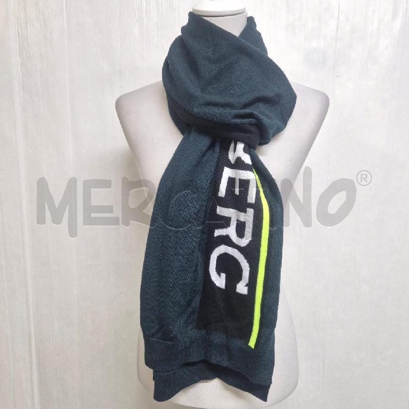 SCIARPA ICEBERG VERDE BORDO NERO E GIALLO FLUO | Mercatino dell'Usato Cervia 1
