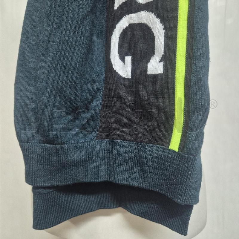 SCIARPA ICEBERG VERDE BORDO NERO E GIALLO FLUO | Mercatino dell'Usato Cervia 2