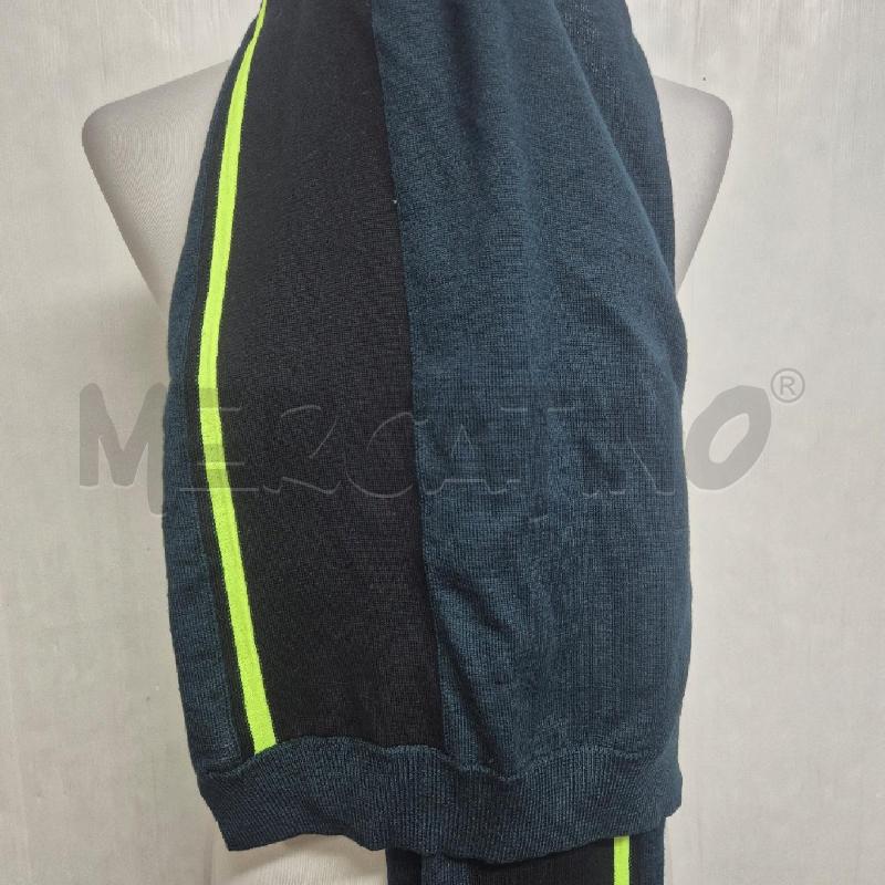 SCIARPA ICEBERG VERDE BORDO NERO E GIALLO FLUO | Mercatino dell'Usato Cervia 4