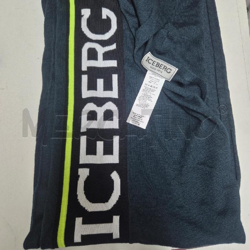 SCIARPA ICEBERG VERDE BORDO NERO E GIALLO FLUO | Mercatino dell'Usato Cervia 5