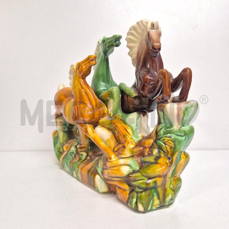 SCULTURA CERAMICA CAVALLI COLORATI | Mercatino dell'Usato Cervia 3