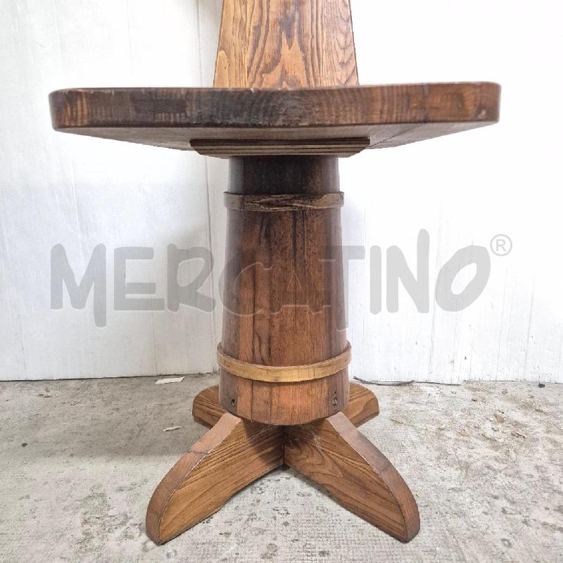 SEDIA LEGNO CON BASE BOTTE | Mercatino dell'Usato Cervia 2