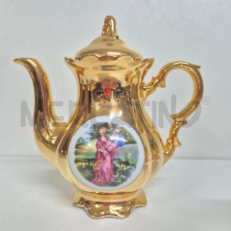 SERVIZIO CAFFÈ 15 PEZZI WALDERSHOF BAVARIA 22 KARAT GOLD | Mercatino dell'Usato Cervia 3