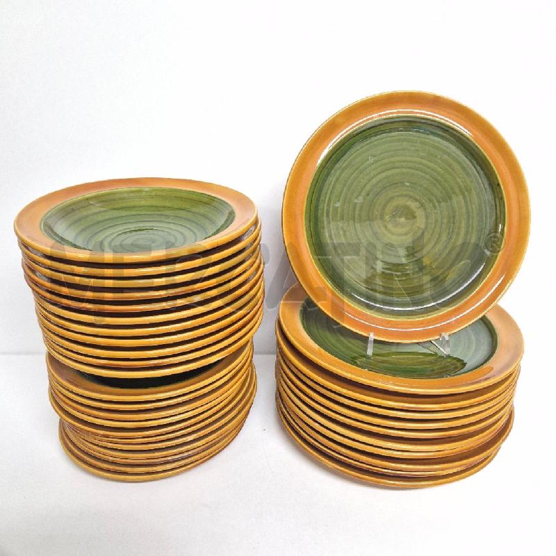 SERVIZIO X11 PIATTI SIC MARRONE/VERDI 2 CIOTOLE                  | Mercatino dell'Usato Cervia 2