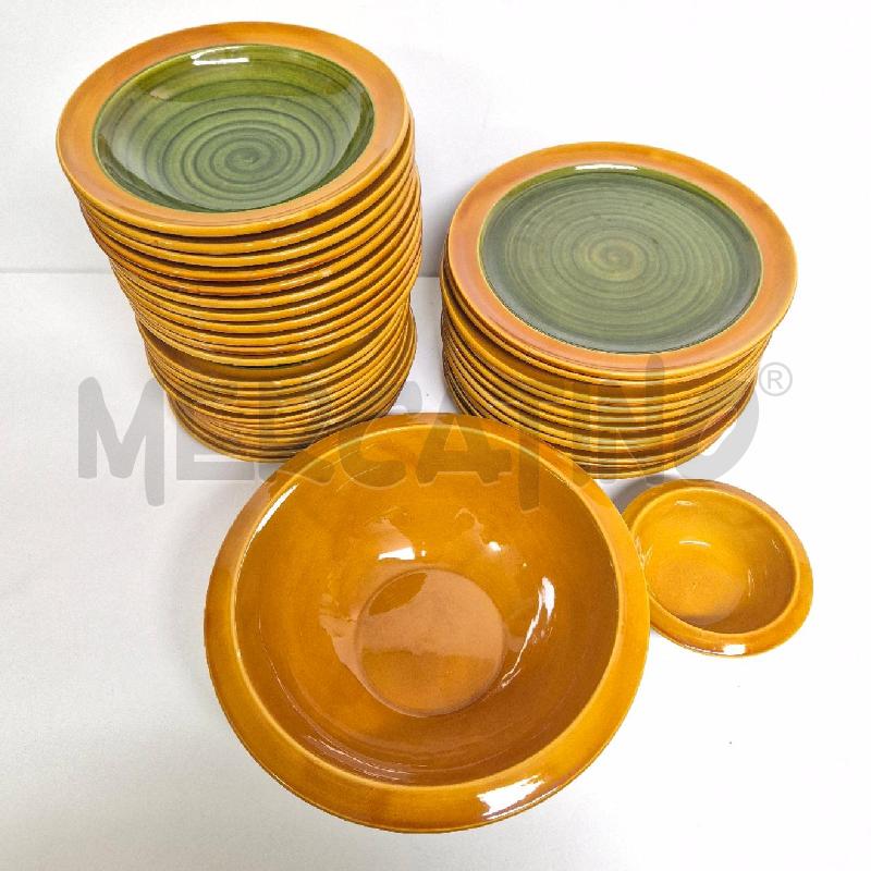 SERVIZIO X11 PIATTI SIC MARRONE/VERDI 2 CIOTOLE                  | Mercatino dell'Usato Cervia 4