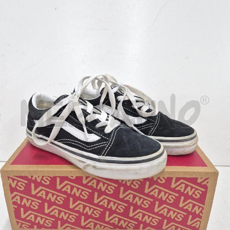 SNEAKERS BAMBINO VANS NERE E BIANCHE | Mercatino dell'Usato Cervia 1