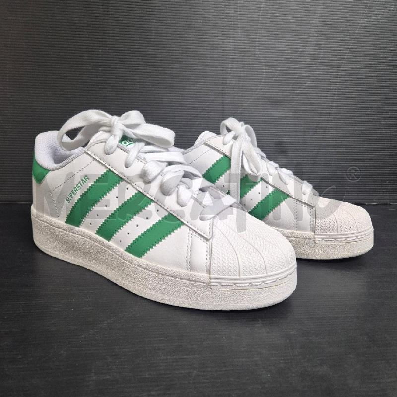 SNEAKERS DONNA ADIDAS SUPERSTAR BIANCA VERDE | Mercatino dell'Usato Cervia 1