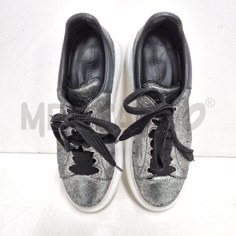 SNEAKERS DONNA ARGENTATE E NERE ALEXANDER MCQUEEN | Mercatino dell'Usato Cervia 2