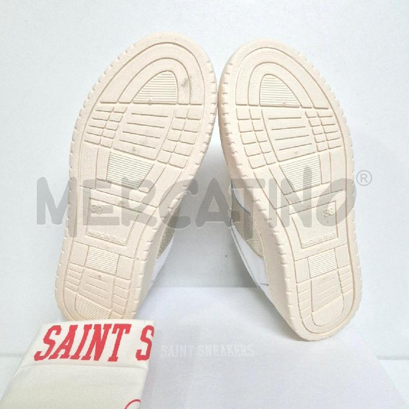 SNEAKERS DONNA BIANCHE/ORO SAINT SNEAKER | Mercatino dell'Usato Cervia 5