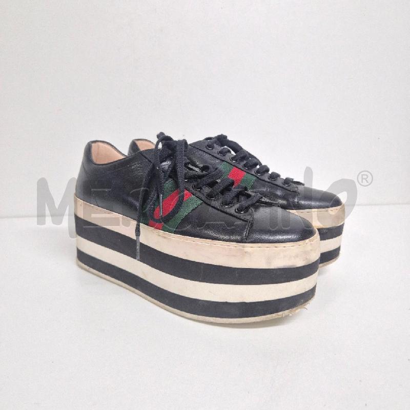 SNEAKERS DONNA GUCCI PEGGY NERE PLATFORM | Mercatino dell'Usato Cervia 1