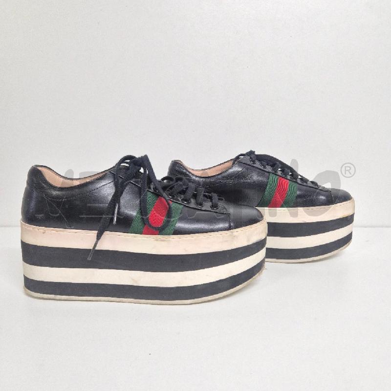 SNEAKERS DONNA GUCCI PEGGY NERE PLATFORM | Mercatino dell'Usato Cervia 3
