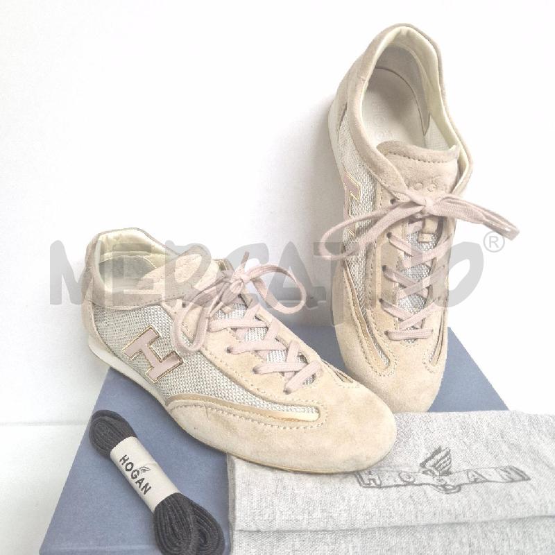 SNEAKERS DONNA HOGAN BEIGE | Mercatino dell'Usato Cervia 1