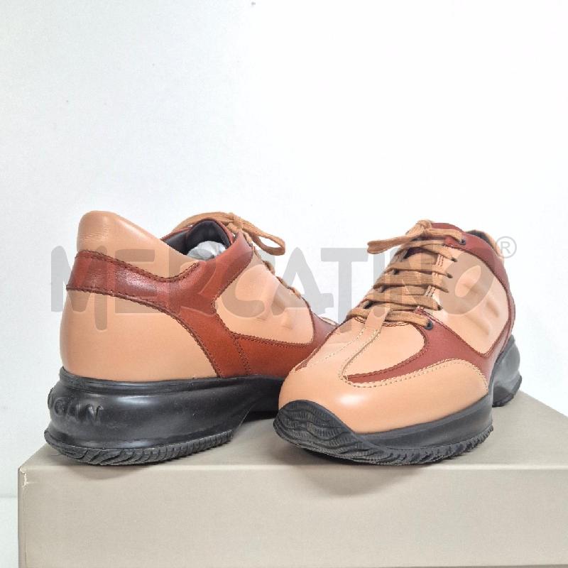 SNEAKERS DONNA HOGAN BEIGE MARRONE | Mercatino dell'Usato Cervia 4
