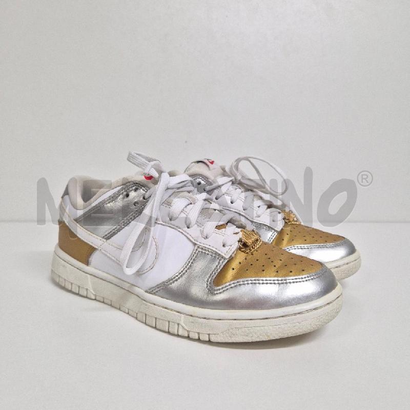 SNEAKERS DONNA NIKE DUNK LOW GOLD SILVER | Mercatino dell'Usato Cervia 1