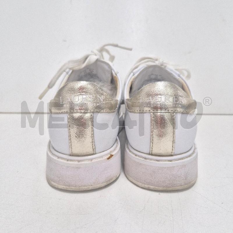 SNEAKERS DONNA RALPH LAUREN BIANCHE PROFILO DORATO | Mercatino dell'Usato Cervia 4