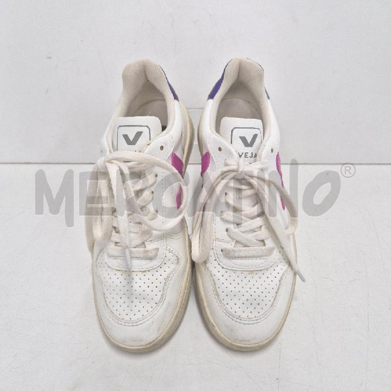 SNEAKERS DONNA VEJA BIANCHE LOGO ROSA | Mercatino dell'Usato Cervia 2