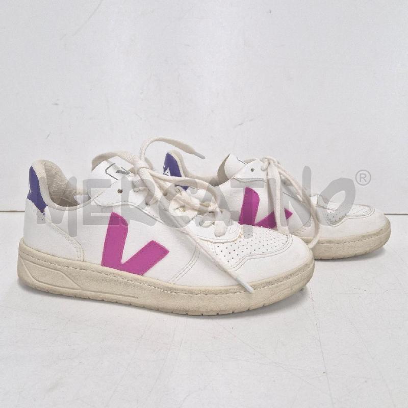 SNEAKERS DONNA VEJA BIANCHE LOGO ROSA | Mercatino dell'Usato Cervia 3