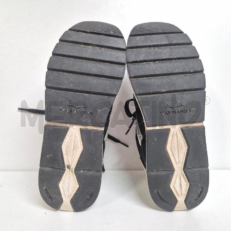 SNEAKERS DONNA VOILE BLANCHE NERE ARGENTATE  | Mercatino dell'Usato Cervia 5
