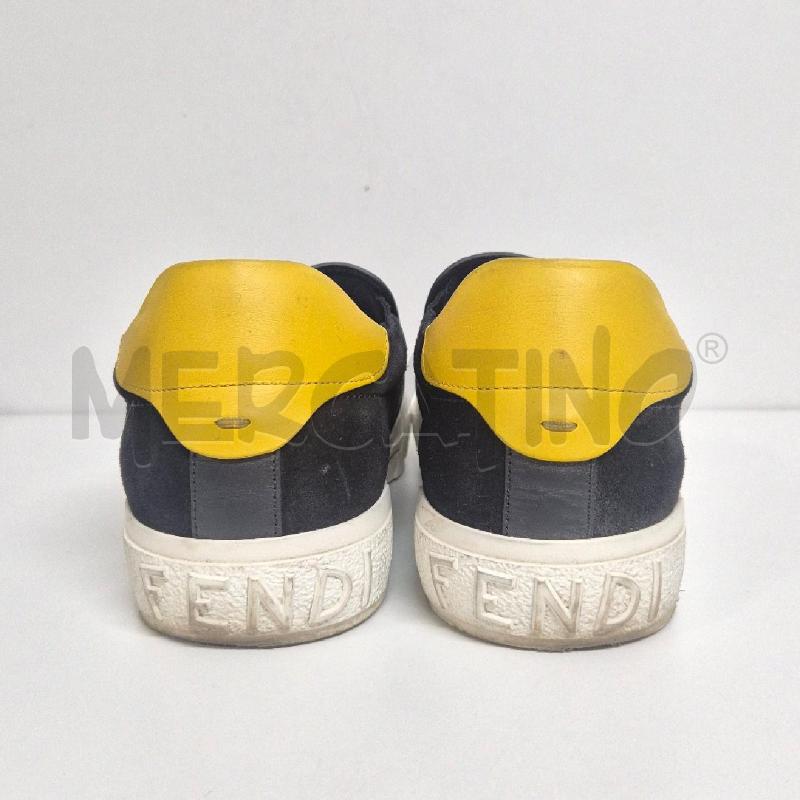 SNEAKERS MOCASSINO UOMO FENDI NERA CON OCCHI MOSTRO GIALLI | Mercatino dell'Usato Cervia 4