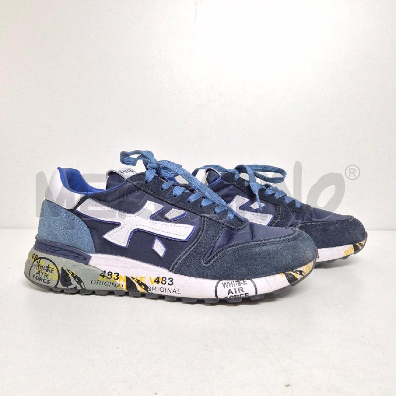 SNEAKERS UOMO PREMIATA WHITE AIR FORCE 483 BLU | Mercatino dell'Usato Cervia 3