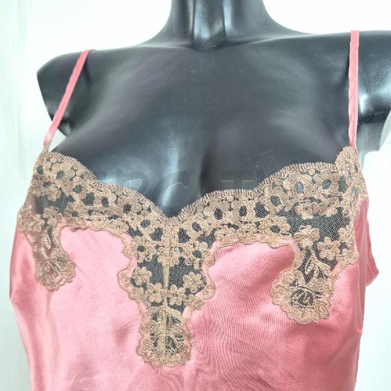 SOTTOVESTE TWIN SET ROSA PIZZO BEIGE MISTO SETA | Mercatino dell'Usato Cervia 2