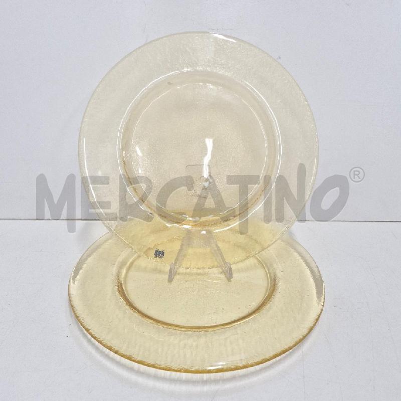 SOTTO PIATTI PZ.2 VETRERIA LUX GIALLI | Mercatino dell'Usato Cervia 1