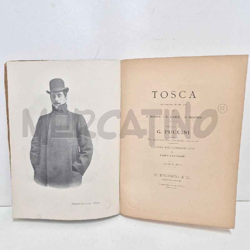 SPARTITO TOSCA PIANOFORTE SOLO PUCCINI EDIZIONI RICORDI | Mercatino dell'Usato Cervia 3