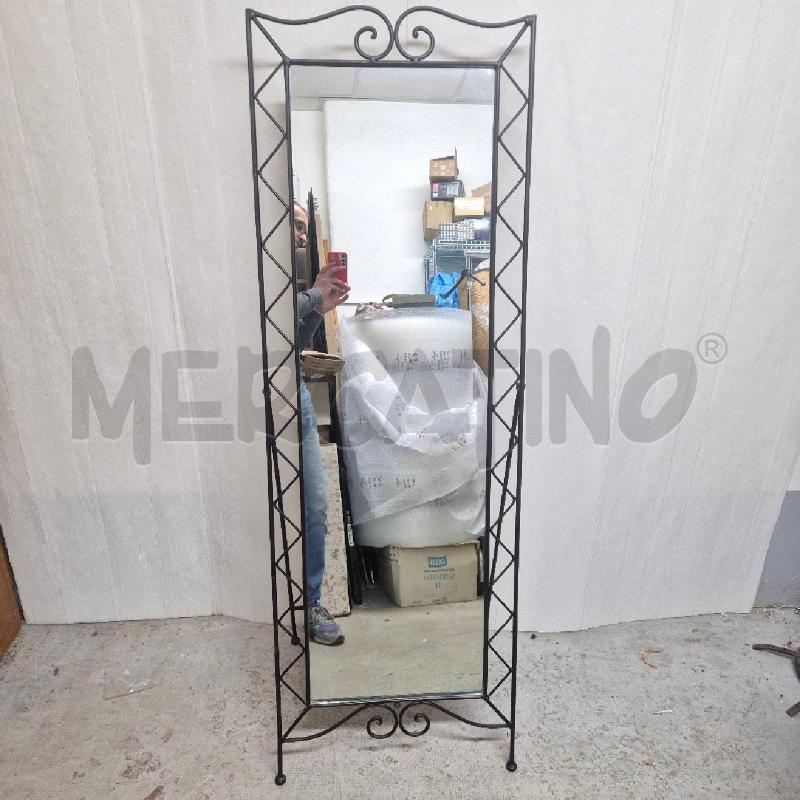 SPECCHIERA DA TERRA IN FERRO BATTUTO NERA | Mercatino dell'Usato Cervia 1